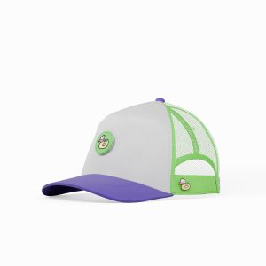 HULE Purple Lime - Interchangeable patch Truker Hat