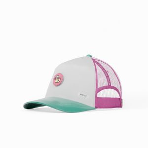 HULE Ocean Flamingo- Interchangeable patch Truker Hat